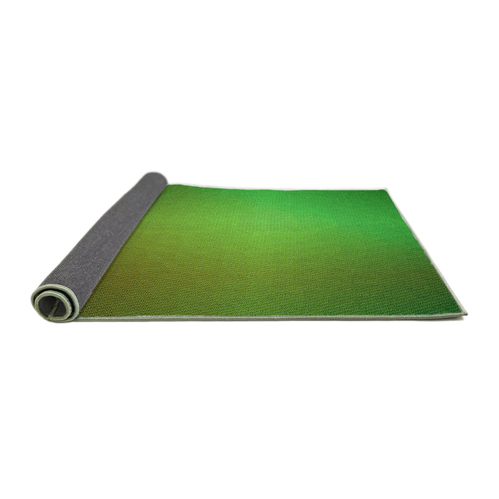 Thickness of Patterned Seaweed Green Rug, pat783grn