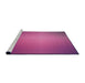 Sideview of Machine Washable Transitional Neon Pink Rug, wshpat783pur