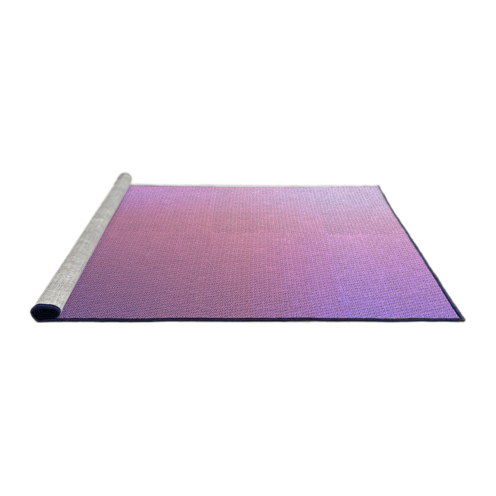Sideview of Machine Washable Transitional Violet Purple Rug, wshpat784pur