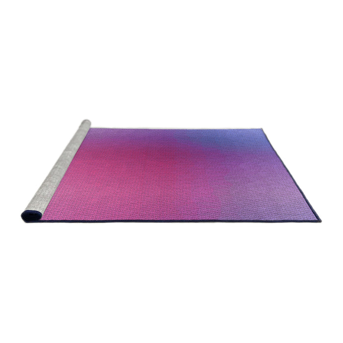 Sideview of Machine Washable Transitional Purple Rug, wshpat785pur