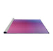 Sideview of Machine Washable Transitional Purple Rug, wshpat785pur