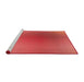 Sideview of Machine Washable Transitional Red Rug, wshpat785rd