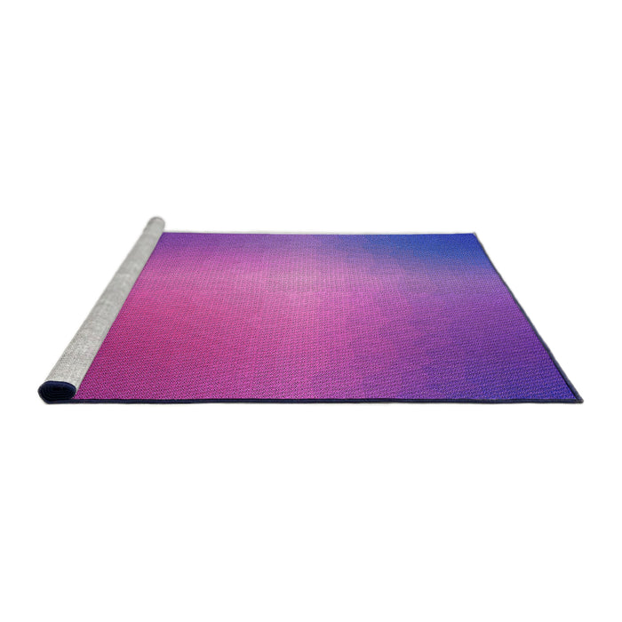 Sideview of Machine Washable Transitional Purple Rug, wshpat786pur