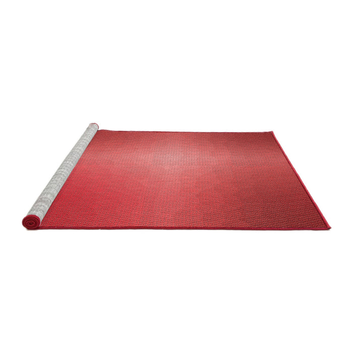 Sideview of Machine Washable Transitional Red Rug, wshpat786rd