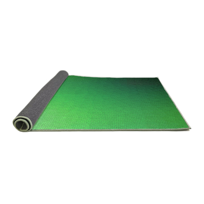 Thickness of Patterned Neon Green Rug, pat787grn