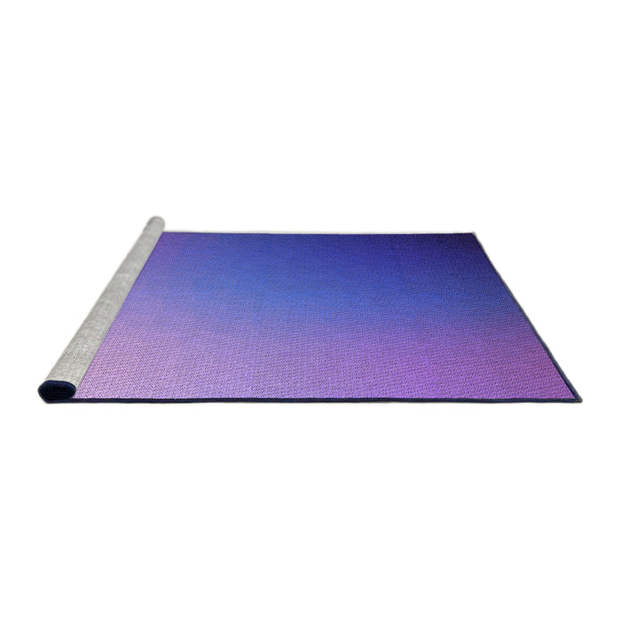Sideview of Machine Washable Transitional Purple Mimosa Purple Rug, wshpat787pur