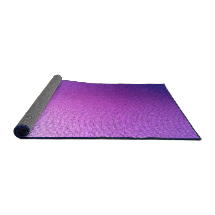 Thickness of Patterned Purple Rug, pat788pur