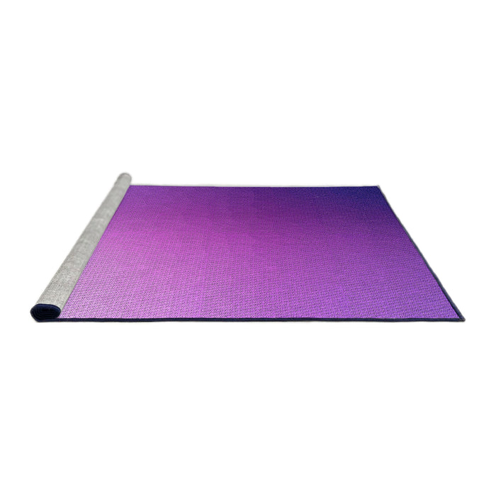 Sideview of Machine Washable Transitional Purple Rug, wshpat788pur