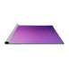 Sideview of Machine Washable Transitional Purple Rug, wshpat788pur