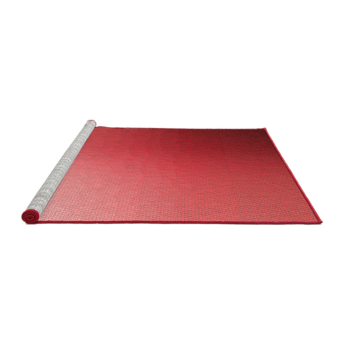 Sideview of Machine Washable Transitional Red Rug, wshpat788rd