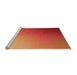 Sideview of Machine Washable Transitional Orange Rug, wshpat789org