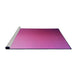 Sideview of Machine Washable Transitional Deep Pink Rug, wshpat789pur