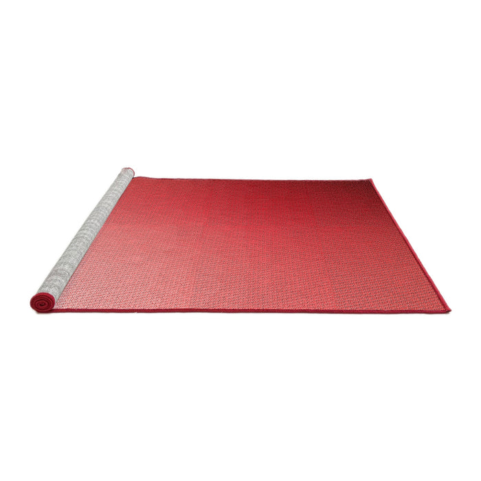 Sideview of Machine Washable Transitional Red Rug, wshpat789rd