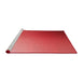 Sideview of Machine Washable Transitional Red Rug, wshpat789rd