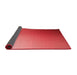 Thickness of Patterned Red Rug, pat789rd
