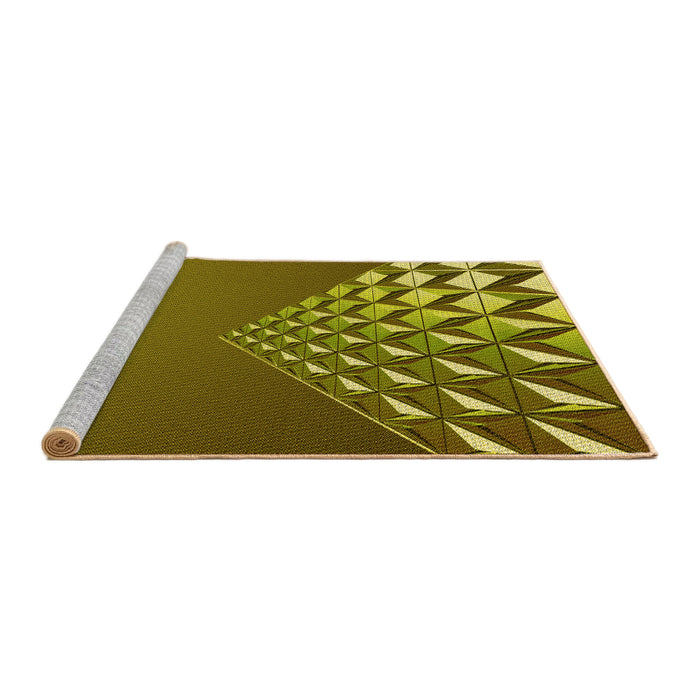 Sideview of Machine Washable Transitional Dark Bronze Brown Rug, wshpat79yw