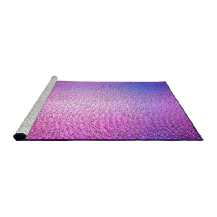 Sideview of Machine Washable Transitional Violet Purple Rug, wshpat790pur