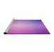 Sideview of Machine Washable Transitional Violet Purple Rug, wshpat790pur