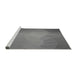 Sideview of Machine Washable Transitional Ash Gray Rug, wshpat791gry