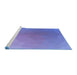 Sideview of Machine Washable Transitional Purple Mimosa Purple Rug, wshpat792blu