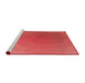 Sideview of Machine Washable Transitional Red Rug, wshpat792rd