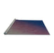 Sideview of Machine Washable Transitional Purple Rug, wshpat793lblu