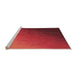 Sideview of Machine Washable Transitional Red Rug, wshpat793org