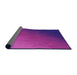 Thickness of Patterned Crimson Purple Rug, pat793pur