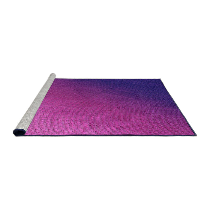 Sideview of Machine Washable Transitional Crimson Purple Rug, wshpat793pur