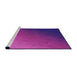 Sideview of Machine Washable Transitional Crimson Purple Rug, wshpat793pur