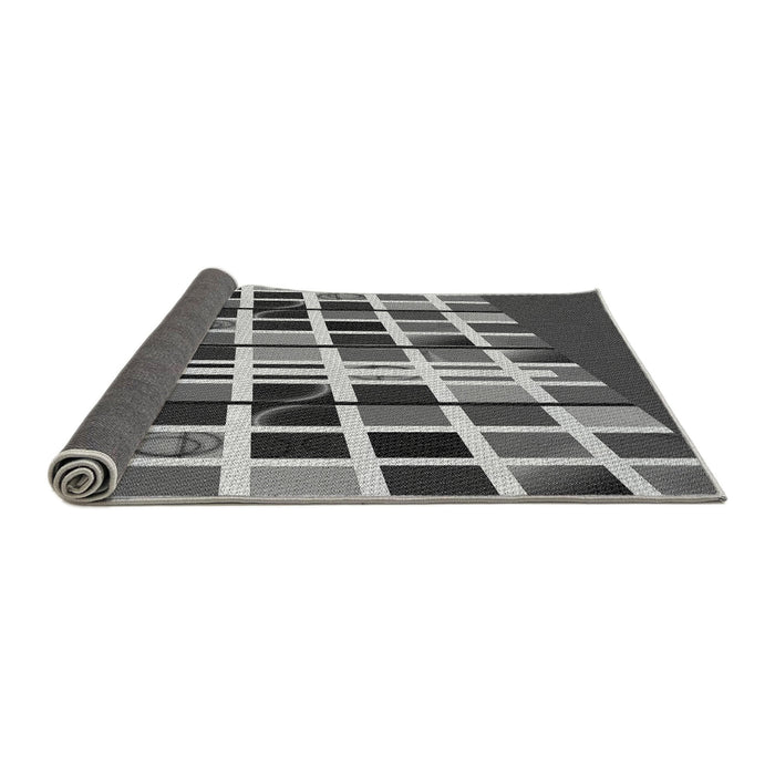 Thickness of Patterned Cloud Gray Rug, pat794gry