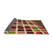 Thickness of Patterned Fire Brick Red Rug, pat794org