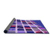 Thickness of Patterned Bright Purple Rug, pat794pur
