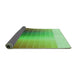 Thickness of Patterned Green Rug, pat795grn