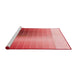 Sideview of Machine Washable Transitional Pink Rug, wshpat795rd