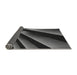 Thickness of Patterned Charcoal Black Rug, pat796gry