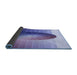 Thickness of Patterned Periwinkle Purple Rug, pat797blu