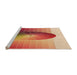 Sideview of Machine Washable Transitional Red Rug, wshpat797org