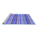 Sideview of Machine Washable Transitional Purple Mimosa Purple Rug, wshpat799blu