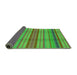 Thickness of Patterned Fern Green Rug, pat799grn