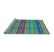 Sideview of Machine Washable Transitional Purple Rug, wshpat799lblu