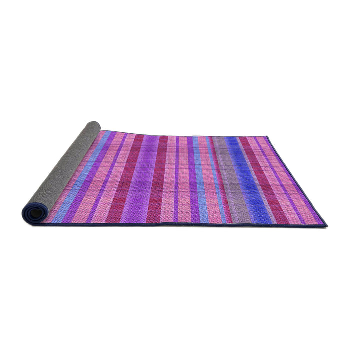 Thickness of Patterned Purple Rug, pat799pur