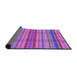 Thickness of Patterned Purple Rug, pat799pur