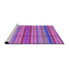 Sideview of Machine Washable Transitional Purple Rug, wshpat799pur