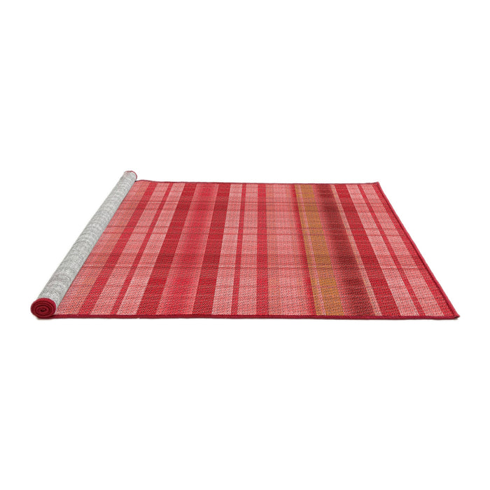 Sideview of Machine Washable Transitional Red Rug, wshpat799rd
