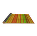 Thickness of Patterned Orange Red Orange Rug, pat799yw