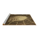 Sideview of Machine Washable Transitional Cinnamon Brown Rug, wshpat80brn