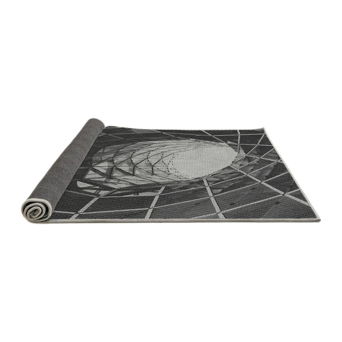 Thickness of Patterned Gray Rug, pat80gry