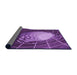 Thickness of Patterned Purple Rug, pat80pur