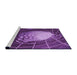 Sideview of Machine Washable Transitional Purple Rug, wshpat80pur